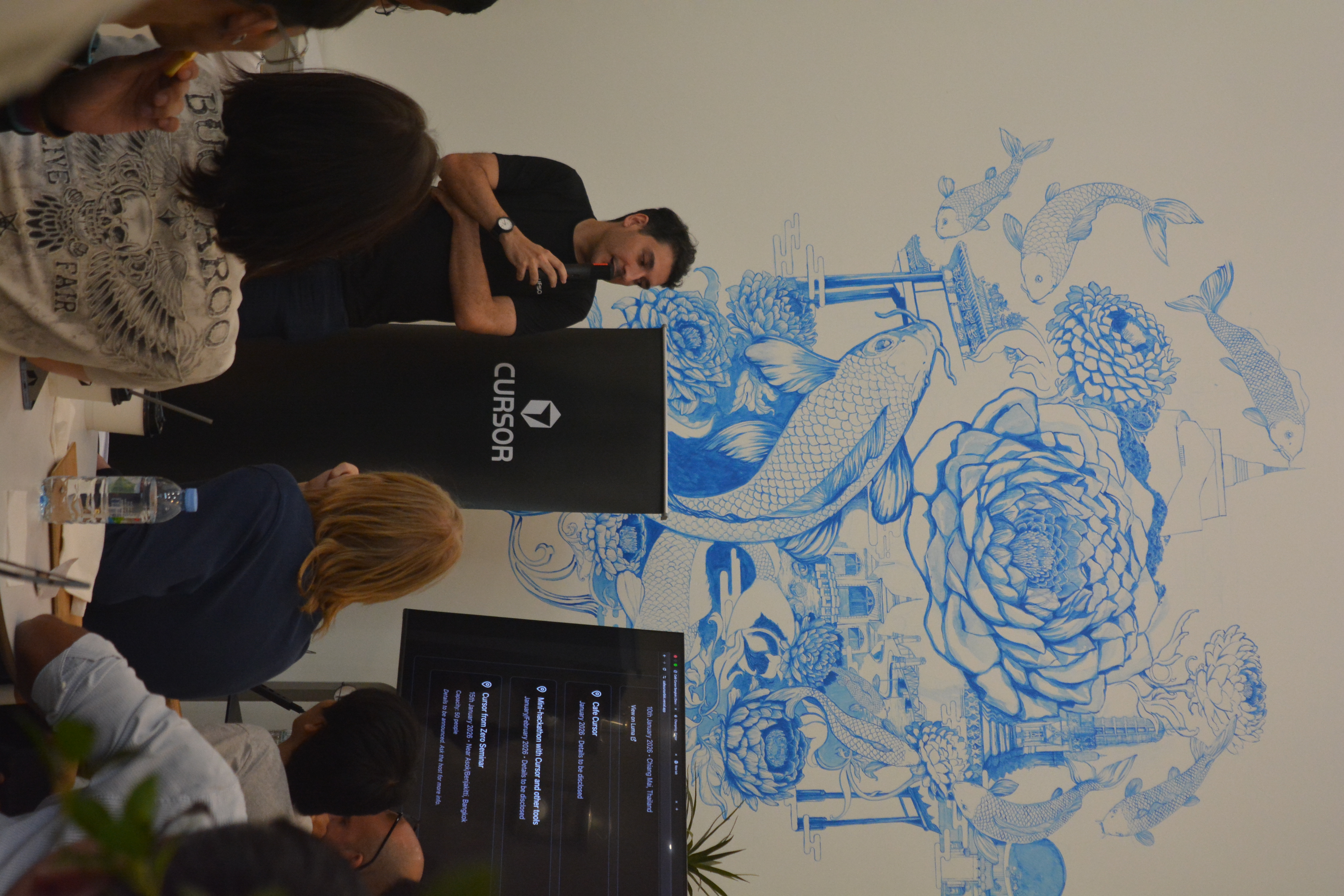 Luis presenting at Cursor Bangkok